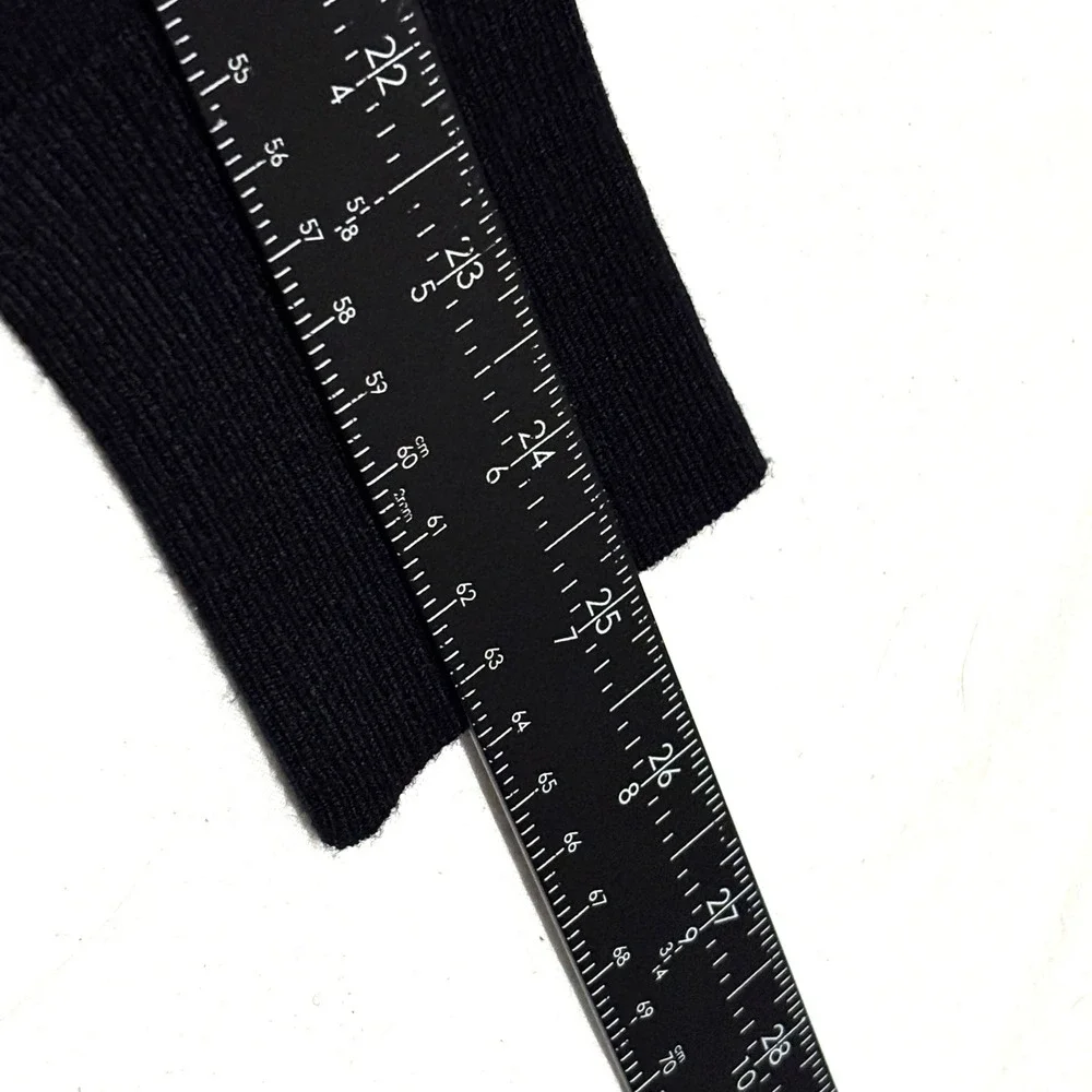 New Apt. 9 Turtleneck Sweater Womens Medium Black Rayon Blend Ribbed Knit Top